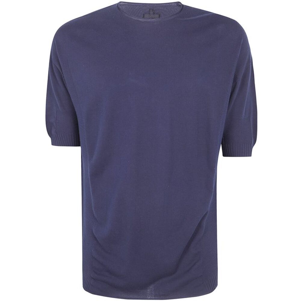Md75 Men Light Cotton Boxi Short Sleeves Sweater